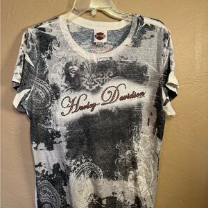 Women’s Harley-Davidson Black and Gray  T-Shirt